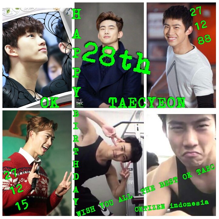 HAPPY BIRTHDAY OK TAECYEON yg terbaik buat anda 