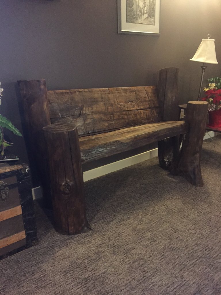A bench I made for Taylor's mom and dad sure looks good