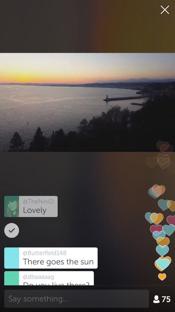 TheNiniD's tweet photo. .@efrenchcafe on #Periscope: golden light, noisy #sunset from France Nice 🌅🌅🌅 https://t.co/aFNA7M8cXu https://t.co/wYa2vGqJbR