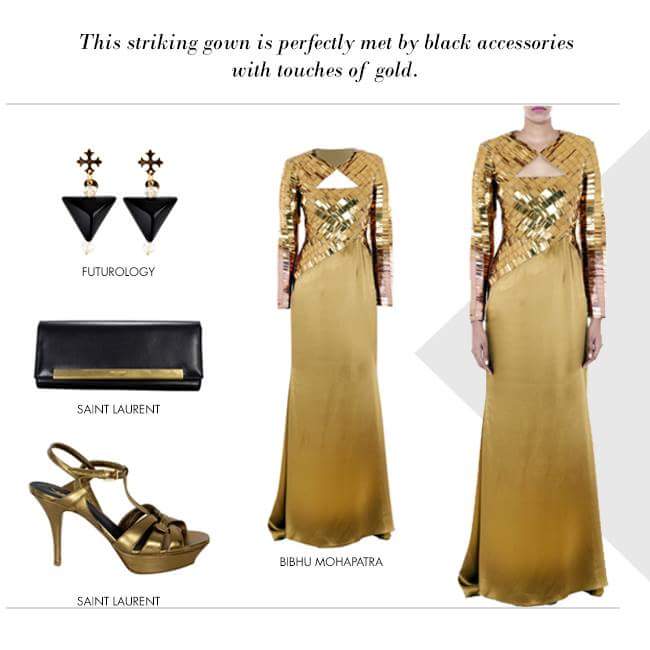 The New Year's Eve shimmer is incomplete without this dazzling gown. Shop the look here: bit.ly/1V5WUWt