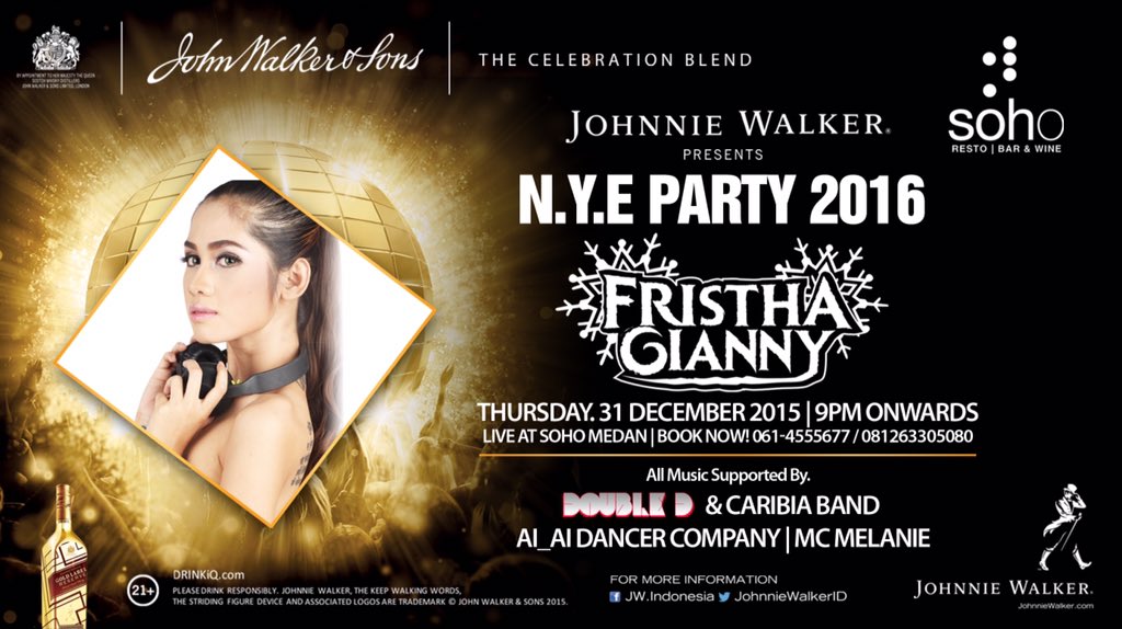 New year eve party
At SOHO
Thursday, 31 desember 2015
Special performance :
Dj fristha gianny (jkt),