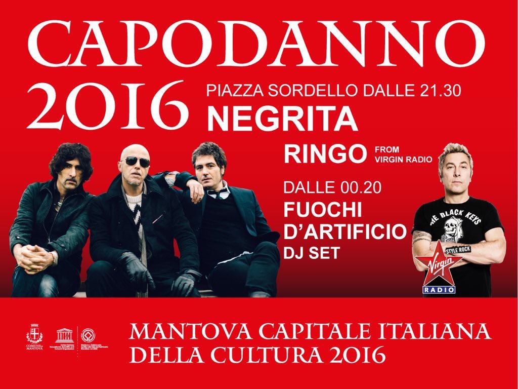 NeXT StOp #Capodanno #Mantova e caos totale🎶🎶📡 con <a href="/negritaband/">Negrita</a> <a href="/PauVoxNegrita/">Pau</a> ♠️ Ready? Pronti?