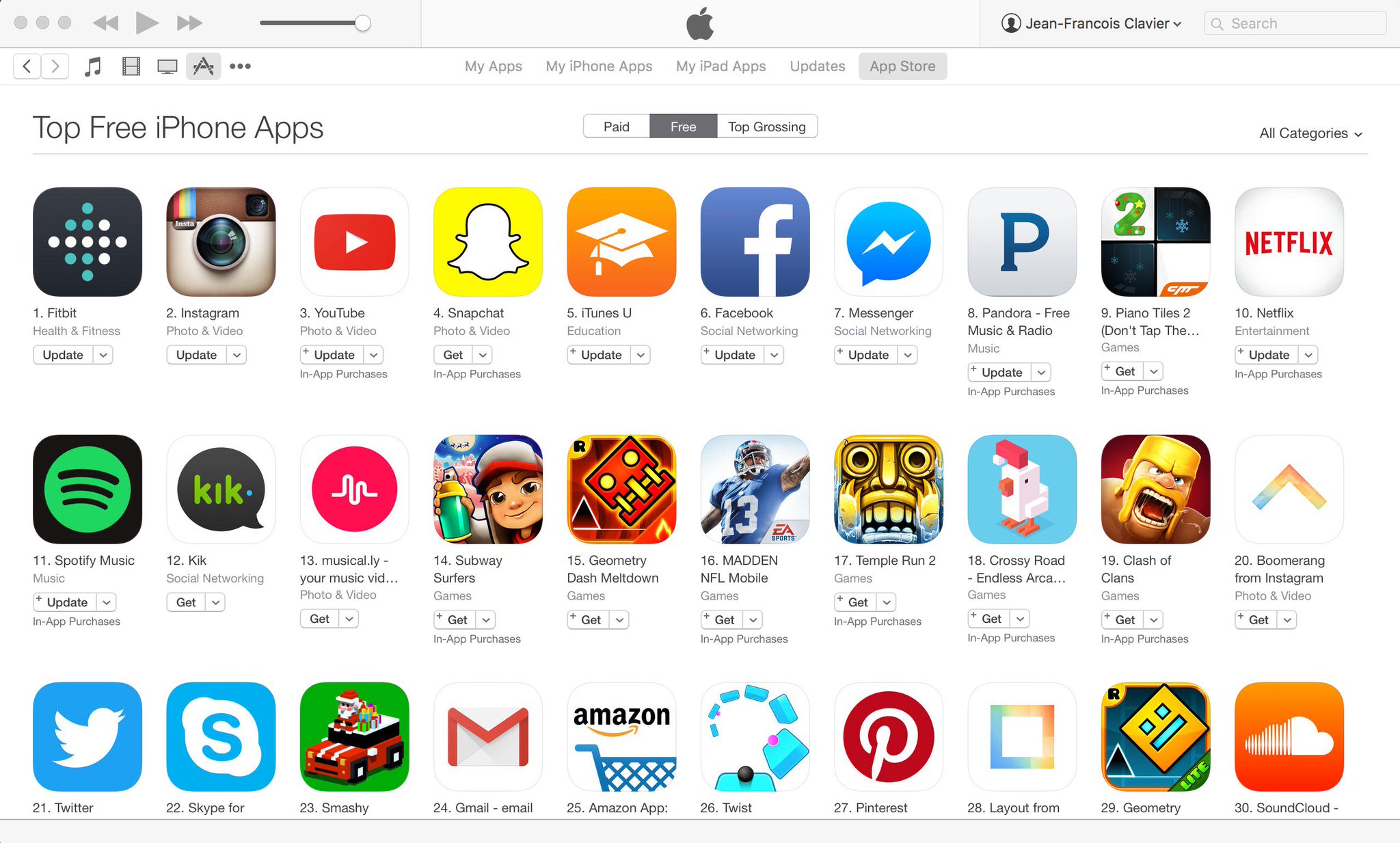Just saw that @Fitbit climbed to the top position of the iPhone free apps on Christmas day. Pretty damn cool! https://t.co/S7YAUCIMJN