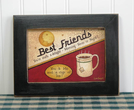 homecraftframi1's tweet photo. ♦❀ #5X7Print #LindaSpivey Black #DistressedFrame Country Primitive Home Decor Best Friends https://t.co/nwPEUWFs2t