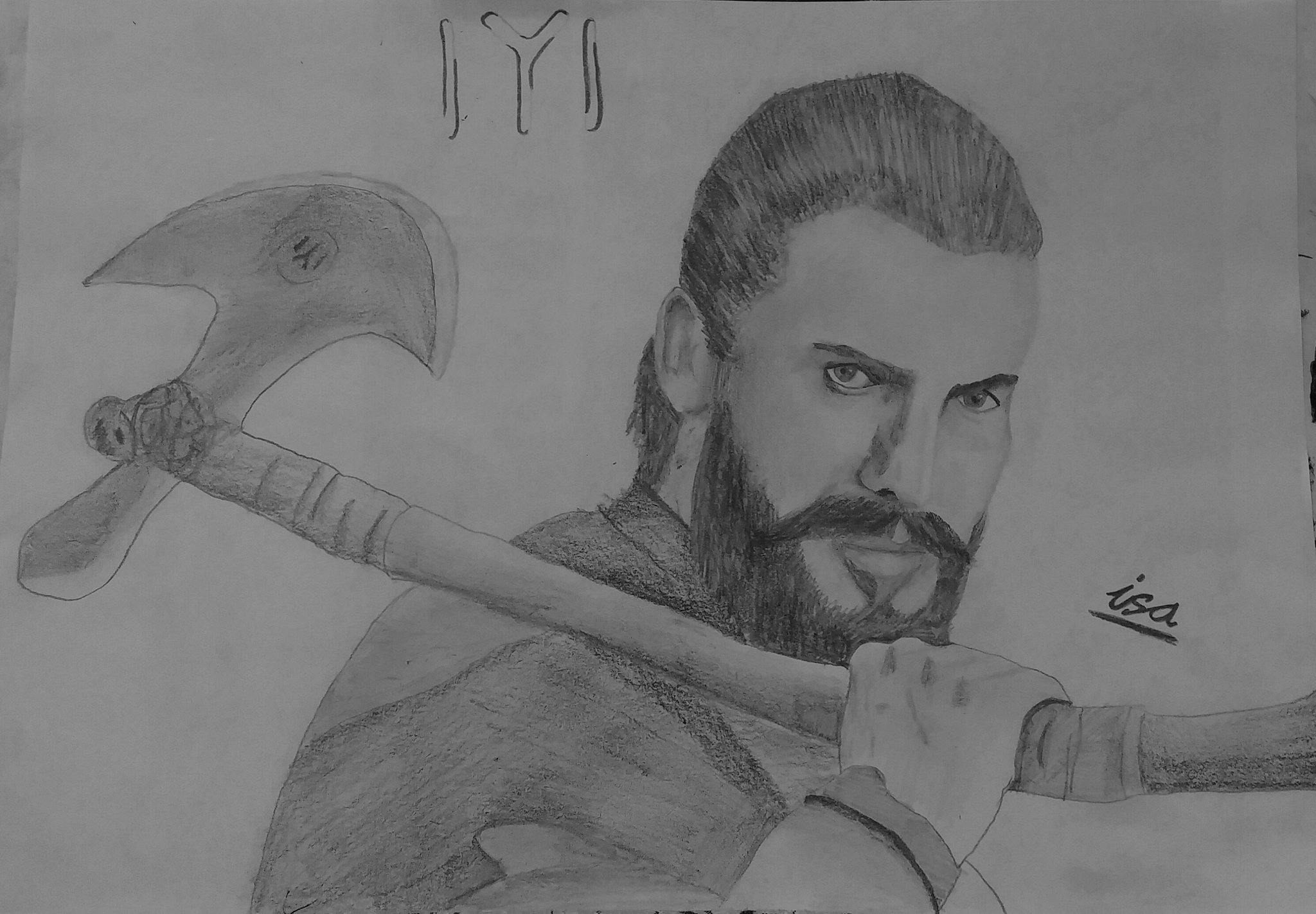 Серкан болат рисунок карандашом