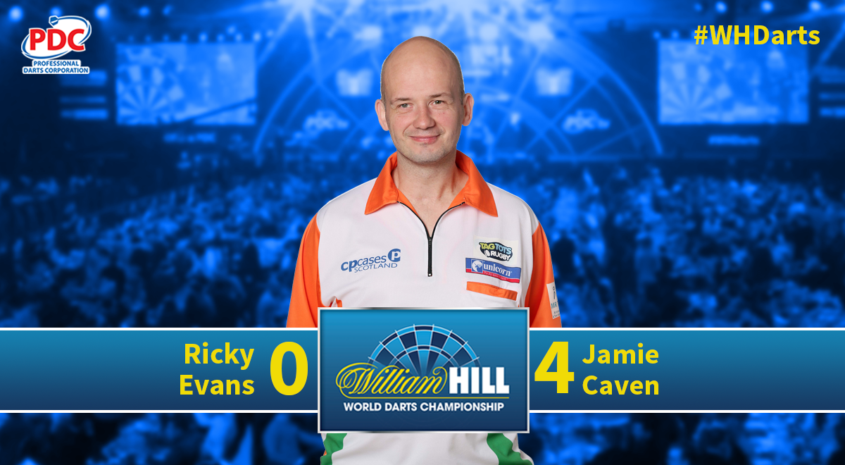 OfficialPDC's tweet photo. WINNER! @jabba180 flies into the third round, dropping just one leg against Ricky Evans. #WHDarts https://t.co/wj8Lj2q3q1