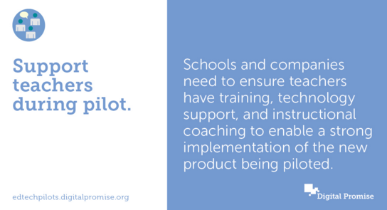DigitalPromise's tweet image. Teachers should receive support when using tech in the classroom: bit.ly/1PjncSY #EdTechPilots