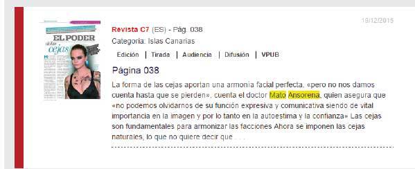 Clinicas_CMA's tweet photo. El Poder de las Cejas (Revista C7) #implantedecejas #injertodepelo https://t.co/JZD3JApDno https://t.co/jB8p1szn9m