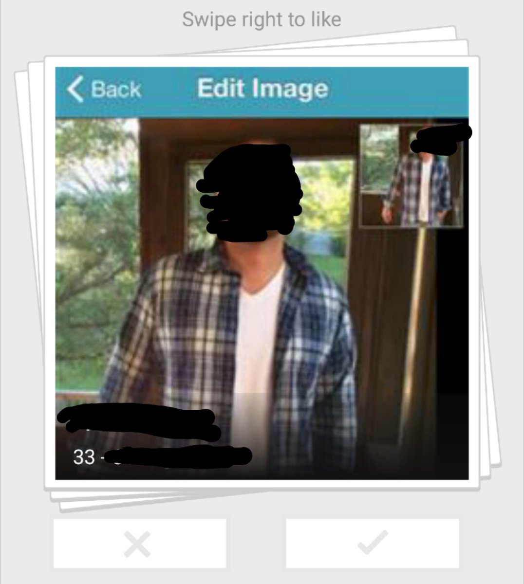 OnlineDatesFail's tweet photo. When your #OnlineDating profile pic is a screenshot, I question your choices. #yourenotdoneediting #swipeleft https://t.co/9IbM1xvz4P