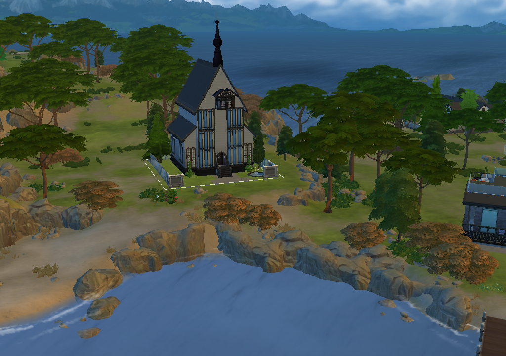 The718Sims's tweet image. working on a church build