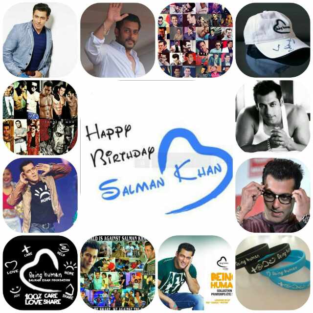 Happy birthday the world biggest MEGA superstar and real life being human SALMAN Khan sir 