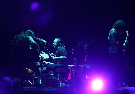 Happy Birthday drummer Lars Ulrich. Here he is rocking back in 2008 