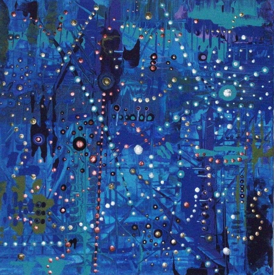 #Artwing #painting 'Lullaby In Blue' by American #artist Charlotte Nunn