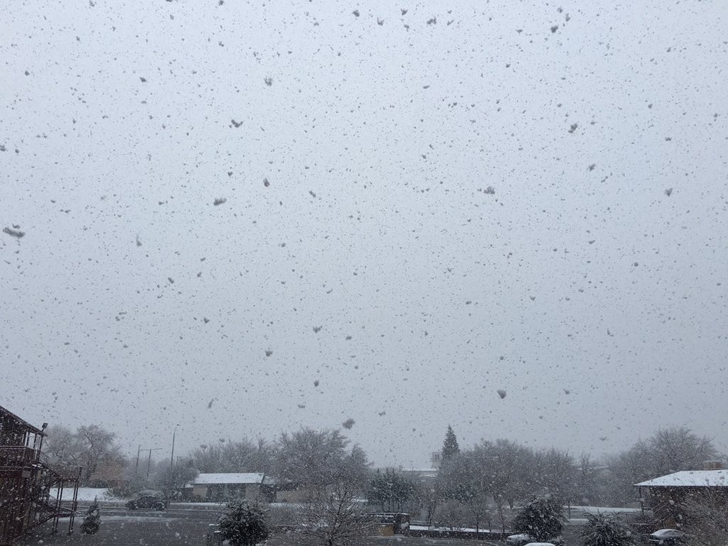 rajankoi's tweet photo. The first #snowfall of the #winter #BoxingDay #snow #lascruces https://t.co/IGyC1hakut