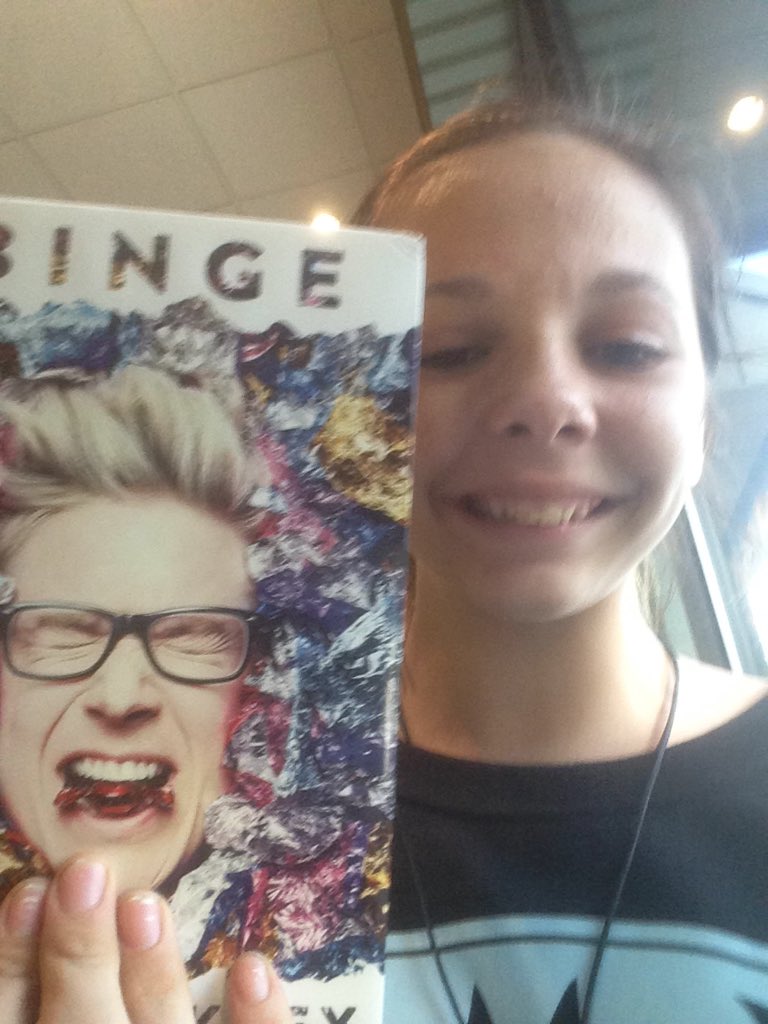 Plus1Infinity's tweet image. @tyleroakley I finally got my book!!! Yay!!!