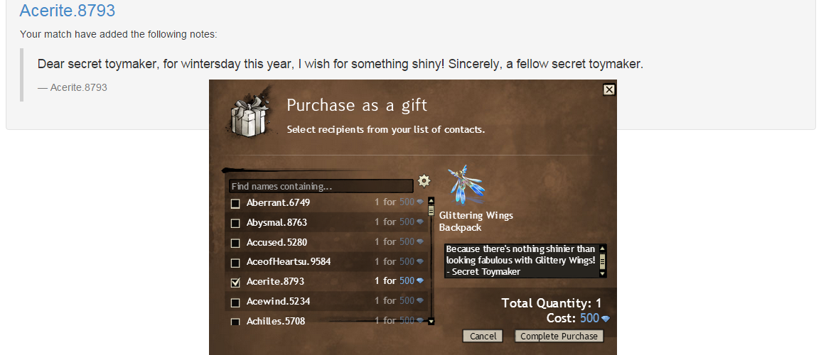 KitOnlyHuman's tweet photo. Because I want to get that "OMG" reaction. Lol! @GuildWars2 #SecretToymaker2015 https://t.co/BHvG3weXXo