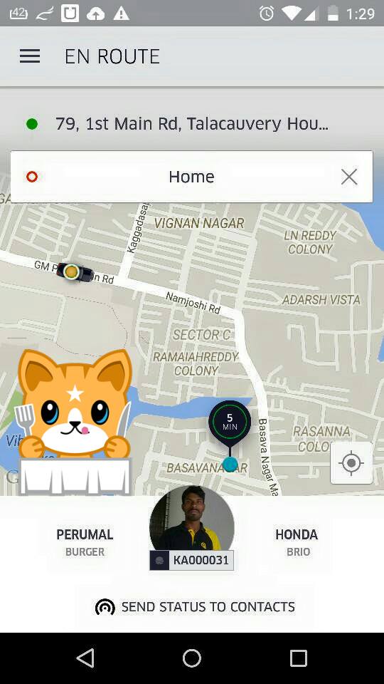 subirdeb's tweet photo. @UBER_BLR @Uber Finally able to grab the #uberBURGER on day three of #uberCHEER promo. https://t.co/dJelhIaA4x