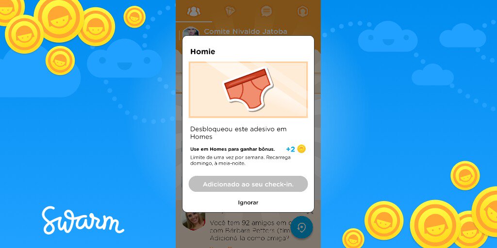 Eu acabei de desbloquear o adesivo Homie no @Swarmapp!
swarmapp.com/ramonmig2099/c…