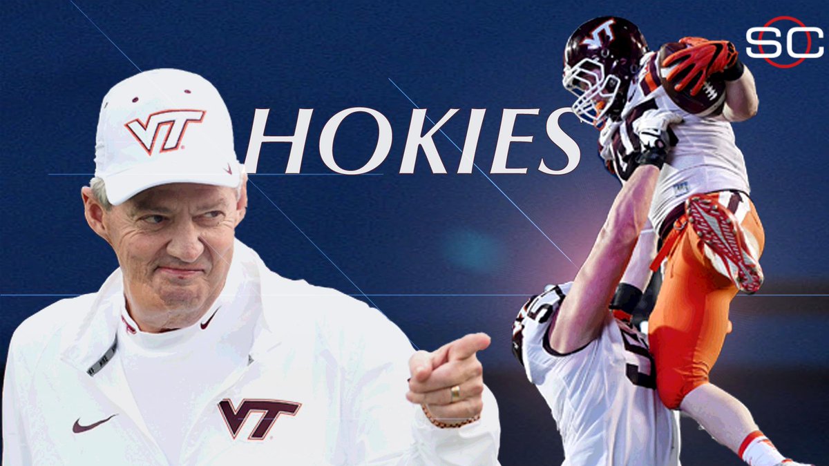 SportsCenter's tweet photo. Frank Beamer wins his final game as Virginia Tech head coach, defeating Tulsa in the Independence Bowl, 55-52. https://t.co/gpIx7pHLJC