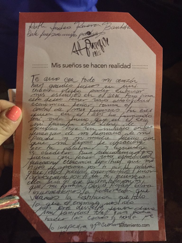 RuthAndreaRive2's tweet image. #Avivamientoalparque año de la@conquista así será