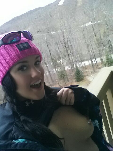 I'm becoming addicted 2 #snowboarding Watch out @shaunwhite future pro here haha😋 #Stowe #SnowChick #boobs<a href="/tag/snowboarding"class="tags">#snowboarding</a><a href="/tag/boobs"class="tags"><span>#boobs</span></a><a href="/tag/flashing"class="tags"><span>#flashing</span></a><a href="/tag/snowchick"class="tags"><span>#snowchick</span></a><a href="/tag/stowe"class="tags"><span>#stowe</span></a>