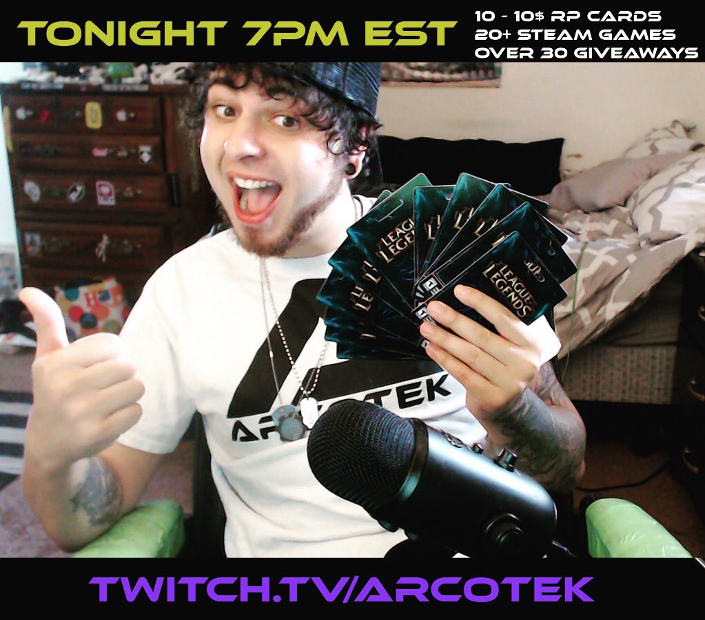 Horrortek's tweet photo. Huge Giveaway right now !!! TekNation!! https://t.co/LcniDw75hc @Trick2g @Voyboy @riotgames @LeagueOfLegends https://t.co/nIXJgd3XKE