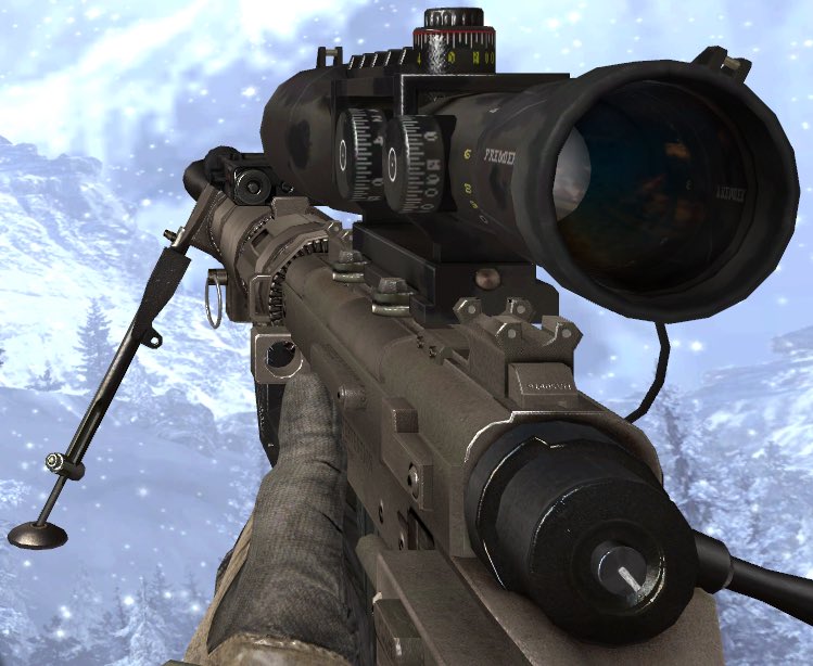 HeartCartza's tweet photo. @Chaosxsilencer MW2 Intervention this beautiful gun only got in one game but has gone into our memories #ChaosTop10 https://t.co/cOe1gJKXCt
