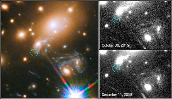 D7NewsCom's tweet photo. Teleskop Hubble Rekam Sinyal Supernova pada Daerah “Einstein Cross” https://t.co/zAhomxSf45 https://t.co/fOLgD4IZD5