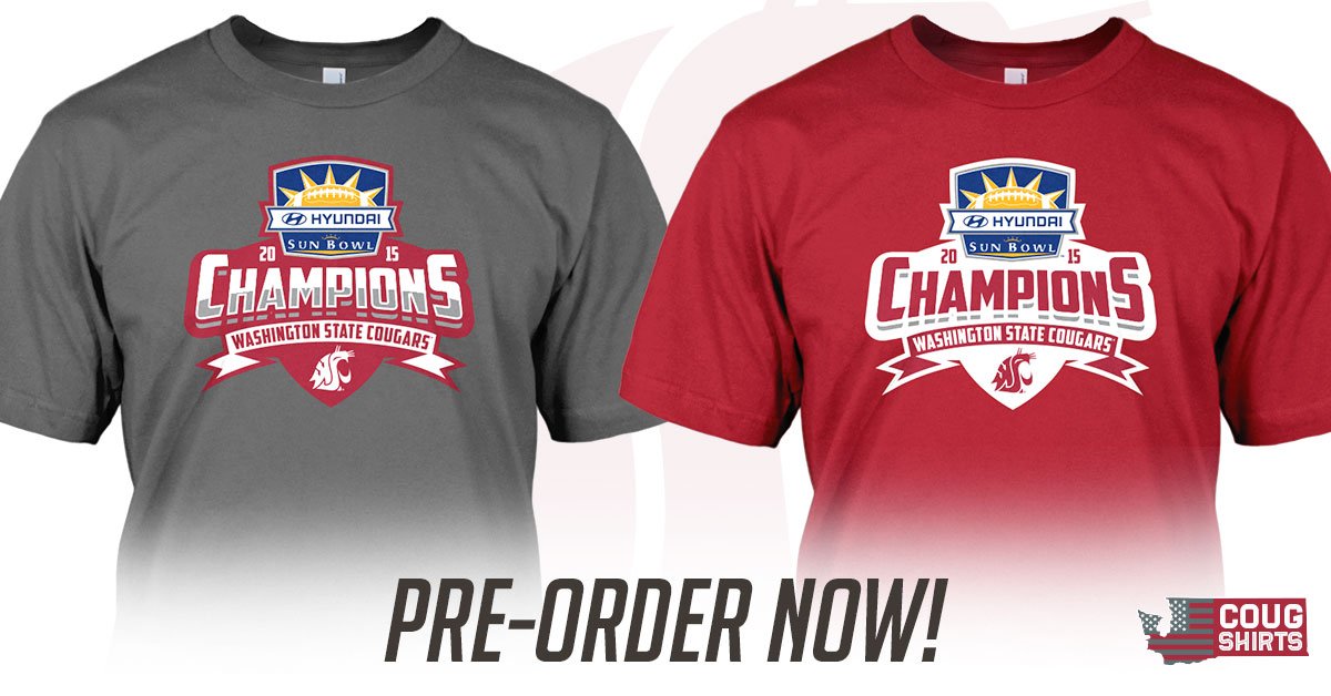 CougShirts's tweet photo. 2015 Sun Bowl Champions! Pre-order the champions t-shirt now: https://t.co/mhAuI5MFEH  #GoCougs #SunBowl https://t.co/fbvkK9V4FA