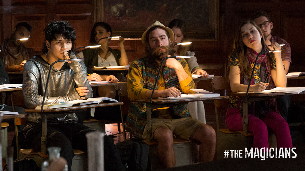 MagiciansSYFY's tweet photo. #Brakebills is in session. #TheMagicians series premiere is January 25 on @Syfy. 📝📚 https://t.co/12CdkoPaEh