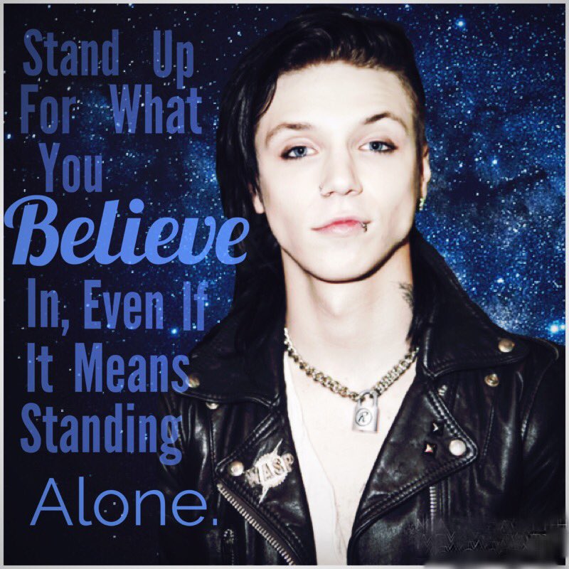 Happy Birthday to my idol and hero Andy Biersack!   