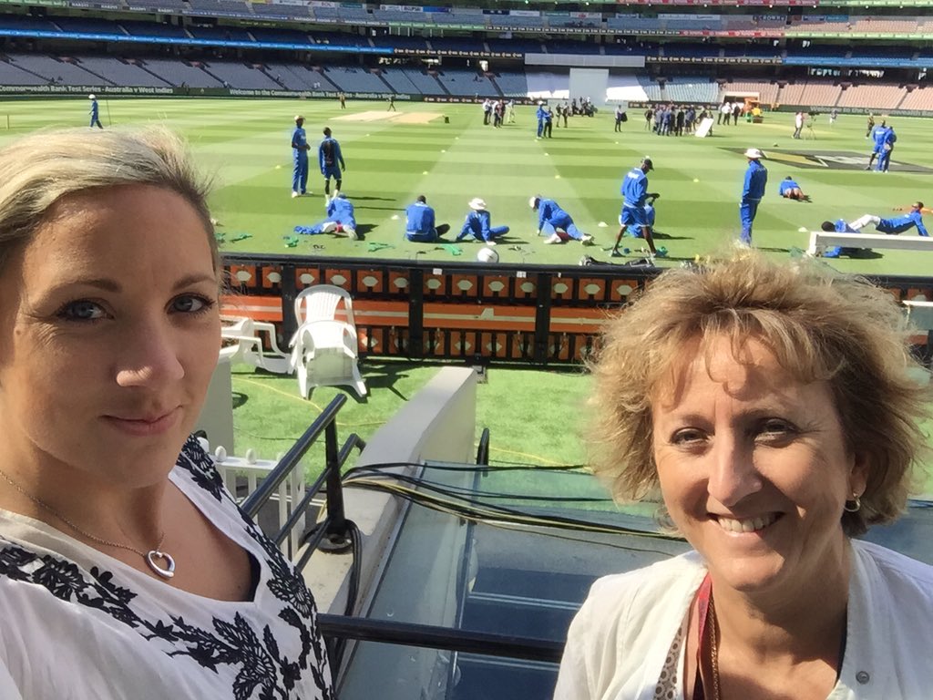 cattythorne's tweet photo. Starting off the day checking out the competition. #goaussies #ohwhatafeeling https://t.co/DVZ7UEhgOP