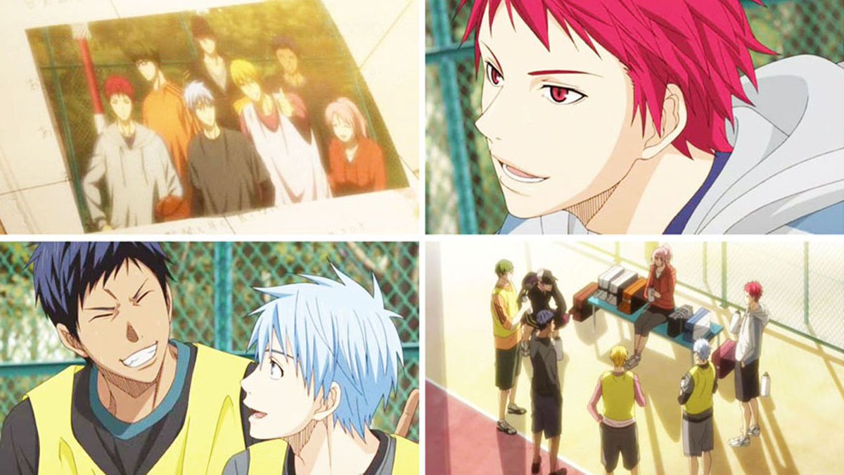QingchunRY's tweet photo. A kiseki group photo, sending their warmest Teikō memories! A “get well soon” letter for their former coach…#kurobas https://t.co/6YYd8S6wv5