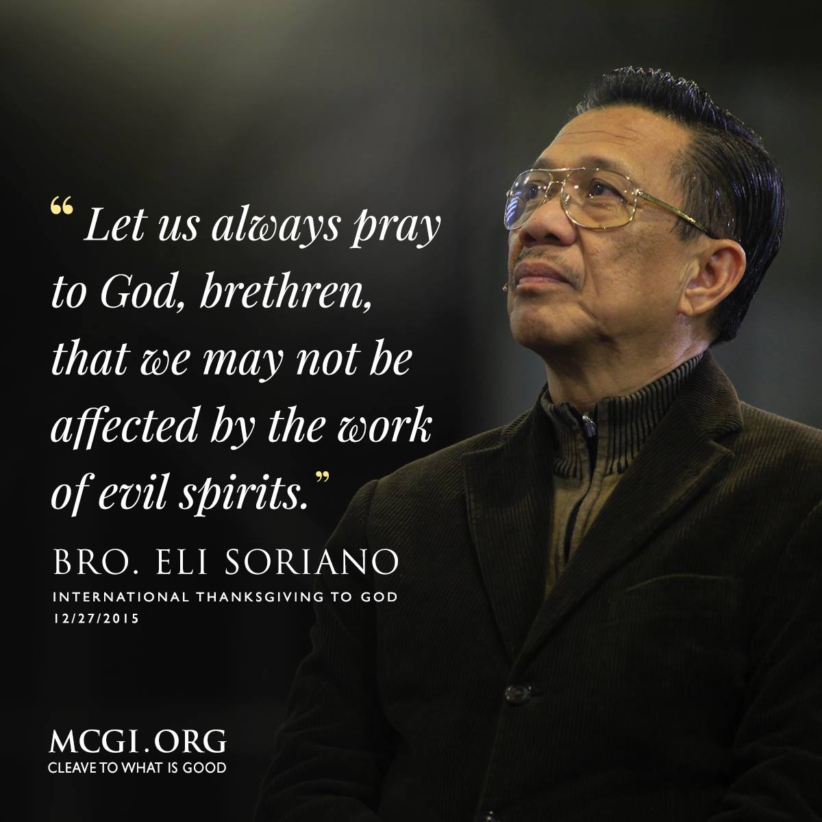 mcgidotorg's tweet photo. “Let us always pray to God, brethren, that we may not be affected by the work of evil spirits.” 
#MCGIThankfulToGOD https://t.co/1YMevxpQvi