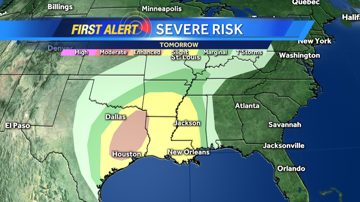 EricBurrisWX's tweet image. Sad to say once again severe weather will be a factor for much of the deep south from TX over to MS... #WESH2Storms