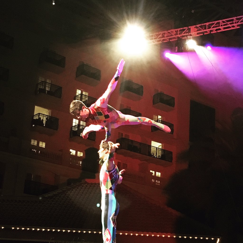 This is the crazy stuff you see when you stay at the @gaylordpalmsresort #cirquedreamsunwrapped  #CAGP15