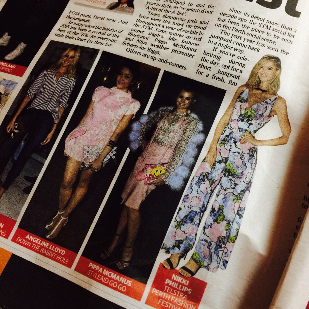 . <a href="/nikkikphillips/">Nikki Phillips</a> wearing <a href="/seduceclothing/">Seduce Clothing</a> at @tpff, featured in #Perth's #SundayTimes <a href="/zoevanzanten/">Zoe Van Zanten</a> #parkavenuepr