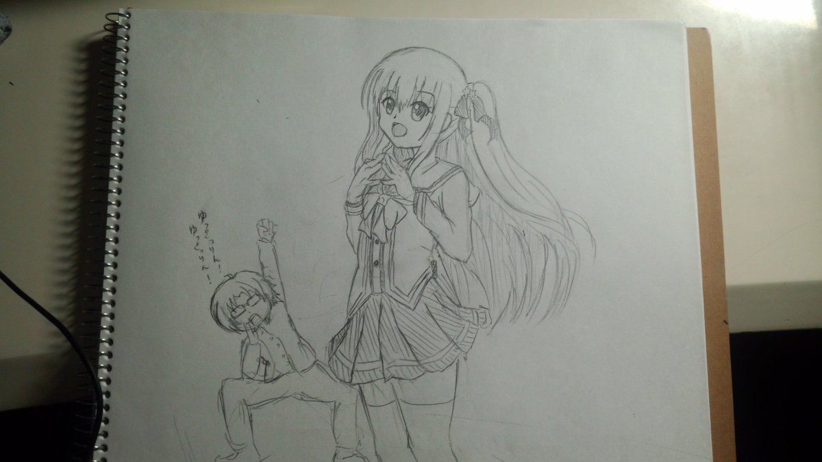 Charlotteのゆさりんが誕生日らしいから描いた!
やっぱ似てねぇ～(;'Д`) 