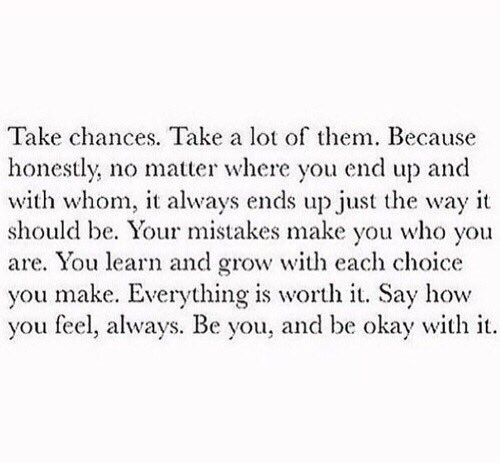 bombsheIIbitch's tweet photo. Take chances. ✨ https://t.co/GWVXusE0XX