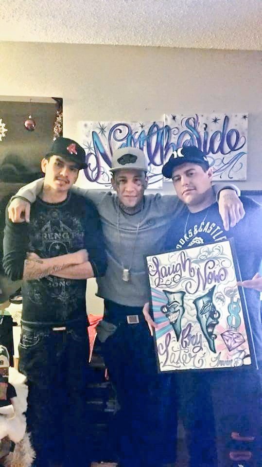 DeeSugar's tweet photo. Homies n tha hood! #yeg #northside #cree #art #livenlife https://t.co/wRl5pZRgVa