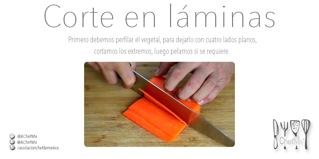 AChefMx's tweet photo. Las técnica de #cortes es la operación #culinaria que se utiliza tanto en carnes, verduras y frutas #gastronomia https://t.co/jzejtUzCyi