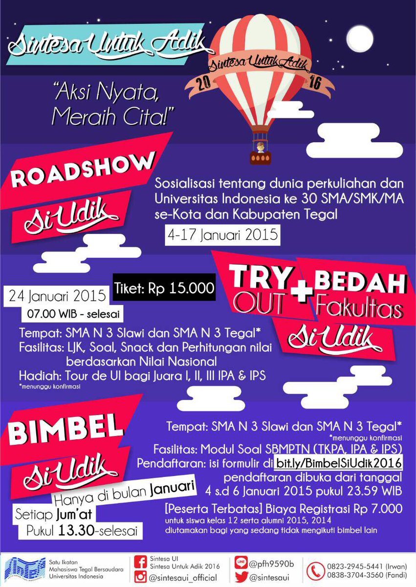 Balon Udara telah melambung tinggi, bintang dan bulan di langit telah terlihat jelas.