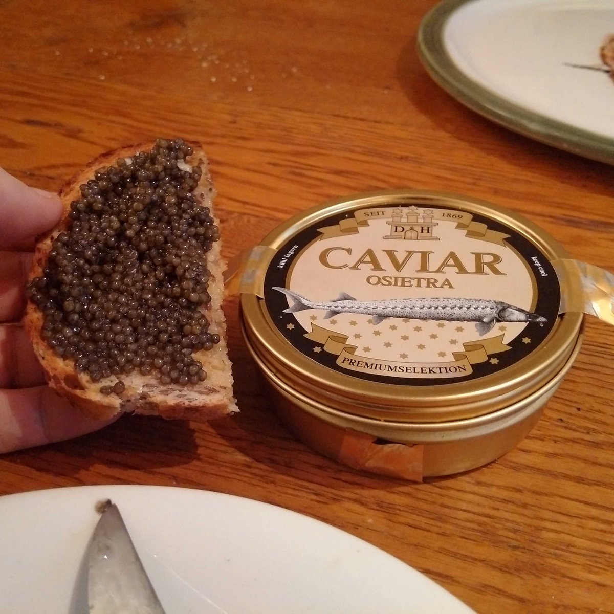 piersmorgan's tweet photo. Only one way to deal with what happened last night: Caviar on toast. #afc https://t.co/JNWG1BGSSv