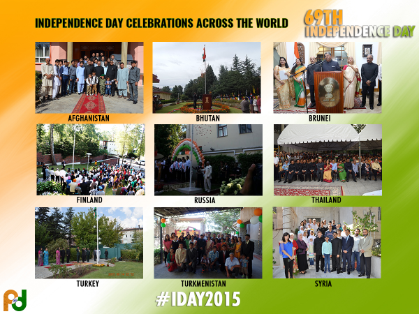 IndianDiplomacy's tweet photo. #Flashback2015 - Aug
Glimpses of 69th #IDAY2015 celebrations in India and across the world! https://t.co/IBhCCmylog