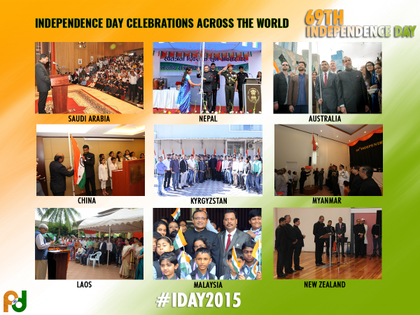IndianDiplomacy's tweet photo. #Flashback2015 - Aug
Glimpses of 69th #IDAY2015 celebrations in India and across the world! https://t.co/IBhCCmylog