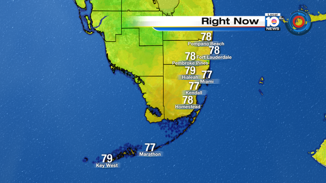 WARM START - It sounds like a broken record but it is another warm and breezy start across South Florida. https://t.co/ZbjXpprLor
