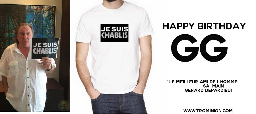 Gerard Depardieu  Happy Birthday Gégé!
 