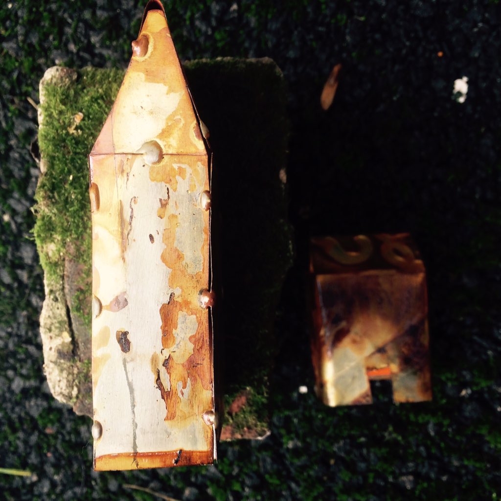 KarenWicks23's tweet photo. #Brindleyvillage rusted tin huts for site specific work at war hospital #cannockchase #ATS1516 @LinnOCarroll #rust https://t.co/2Pp1HMZym3