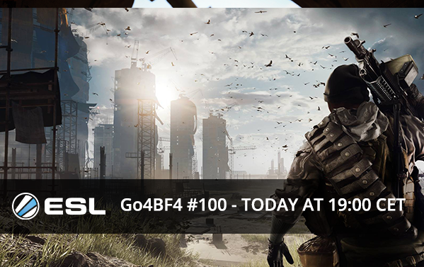 ESLBattlefield's tweet photo. [EU][PC] In 6h the #Go4BF4 Cup #100 starts with the chance to win €100. Sign up here: https://t.co/GuZm4l2XUe #BF4 https://t.co/cS4SVGpzbW