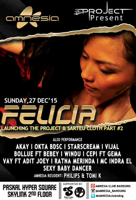 Tonight Sunday 27 Dec @amnesia_live W/Fdj Felicia <a href="/ichantJockey/">E⌡օղ Mմʂƙ☻</a> <a href="/CausaMcLaren/">Gilang Causa P</a> @vijalJr <a href="/Azoel_xnoize/">azoel_xnoize</a> <a href="/BdgParty_Club/">Bdg Party Club</a>